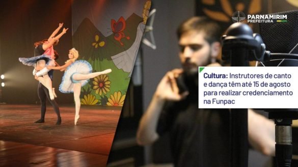 Cultura: Instrutores de canto e dança têm até 15 de agosto para realizar credenciamento na Funpac