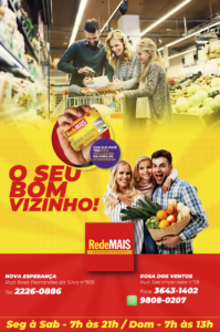 RedeMAIS Supermercados - Anúncio Publicitário.
