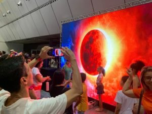 Eclipse no CCTV recebe cerca de 7 mil pessoas. Foto: Ana Amaral - ASCOM.